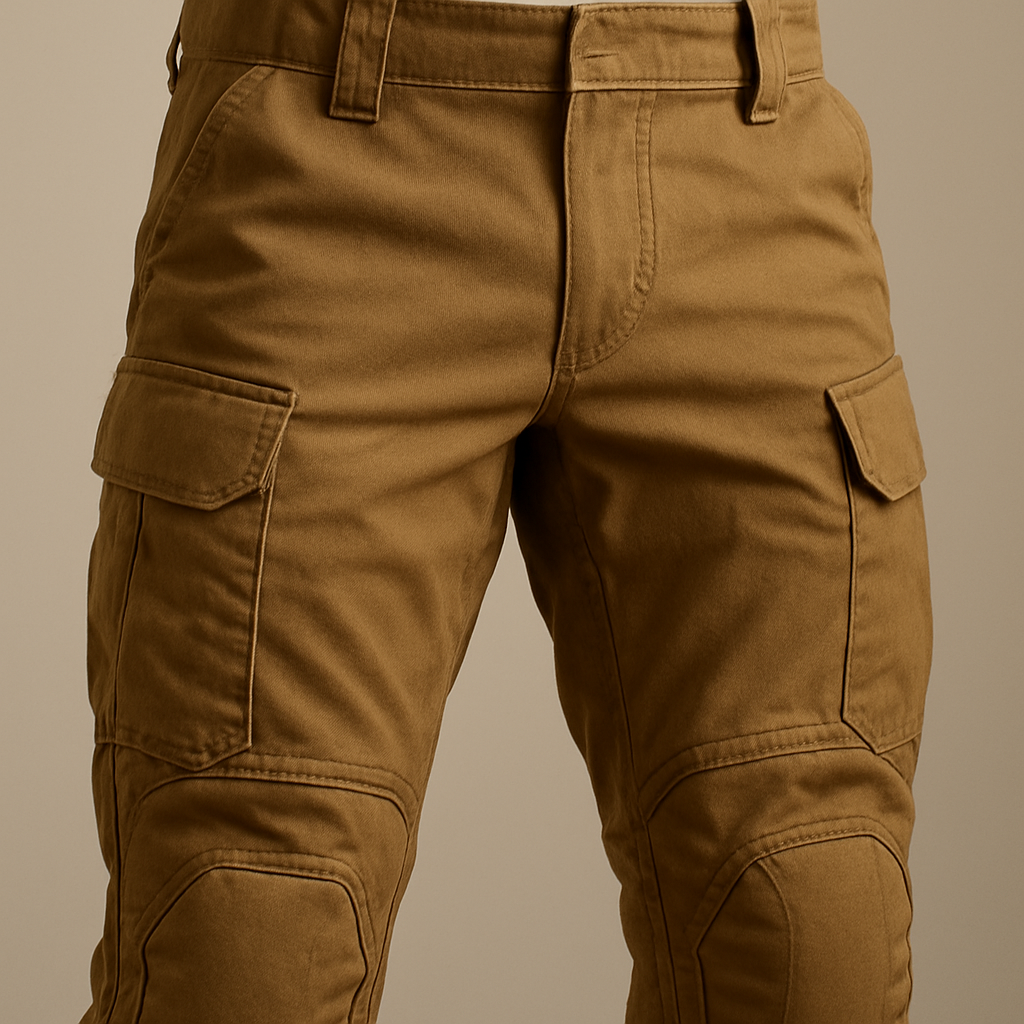 Tactical cargo pants with reinforced knees